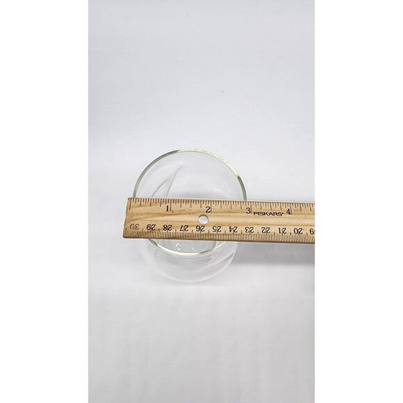 4 Venetian Stemless Wine Glasses NIC & SYD Home Clear Mouth Blown Glass 18 Oz - Picture 12 of 13